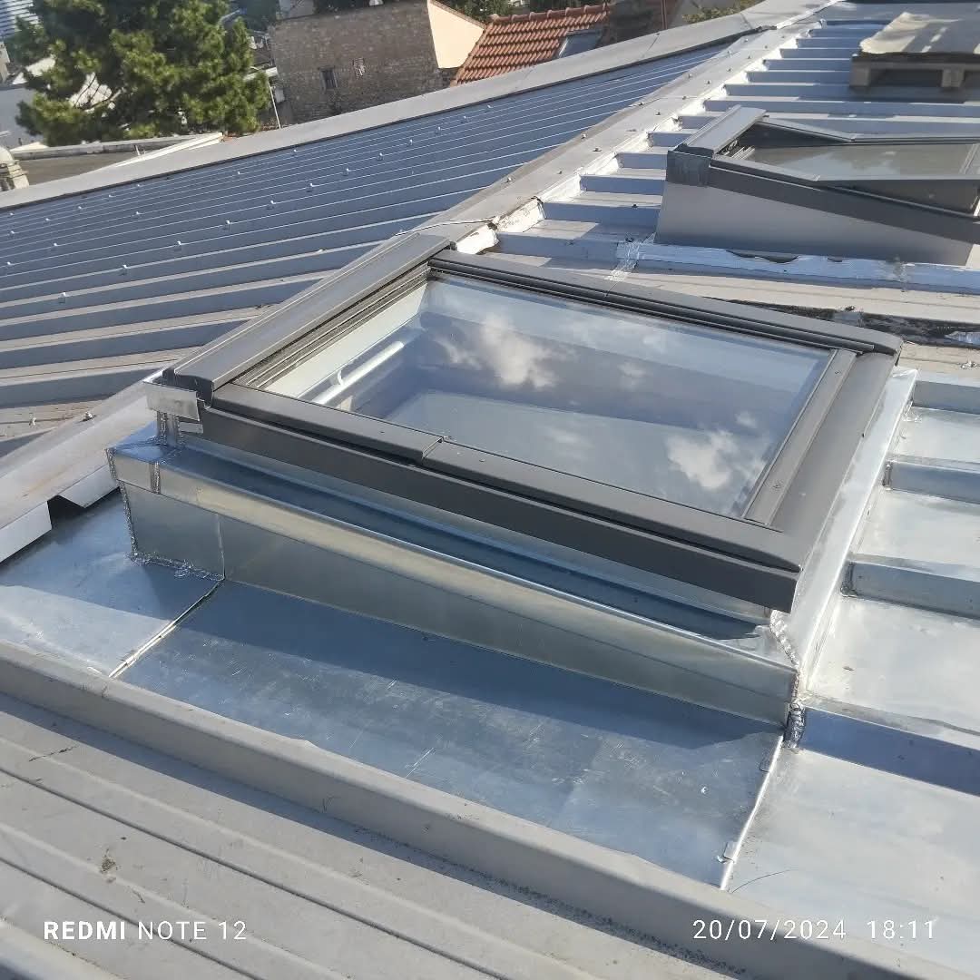 Remplacement de costière et rehausse de Velux